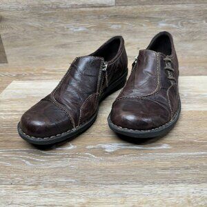 Clarks Nikki Bunker Brown Leather Loafer Women's Size 11